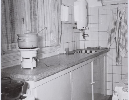 Keuken in Vogeldorp. Foto: Stadsarchief Amsterdam.