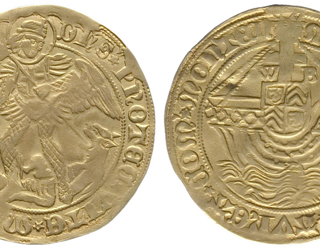 Gouden angelot, 's Heerenberg, 1546-1586 (inv.nr. KA 10360)