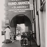 Slagerij Buhrs, Zonneplein. Foto: Stadsarchief Amsterdam.