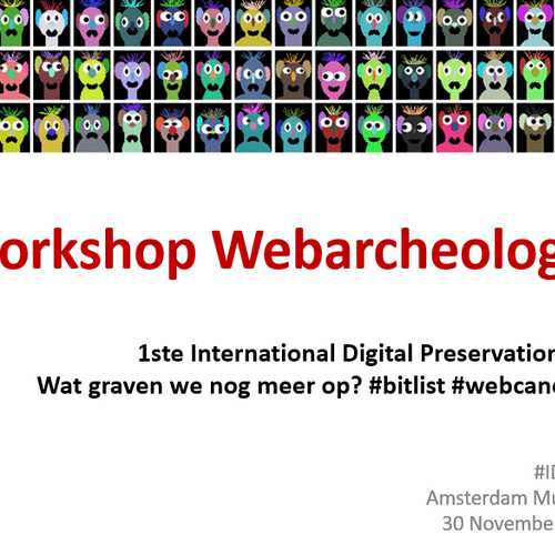 Workshop Do It Yourself Webarcheologie