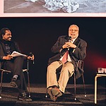 Wayne Modest en Lonnie Bunch, foto Kirsten van Santen (copyright)