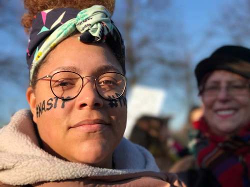 Zinzy Greene at the Women's March