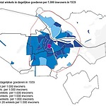 Afb. 3 Winkels dagelijkse goederen per 1000 inwoners in 1939