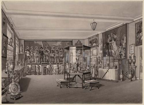 De Rariteitenkamer in het Stadhuis op het Prinsenhof, ca. 1882-1886 (Stadsarchief Amsterdam)